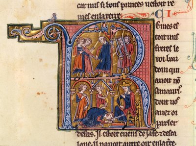 Ms Fr 9081 fol.245v Initiale historiée 